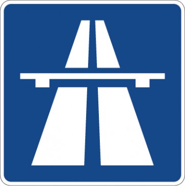 Aufkleber Richtzeichen  Autobahn · Zeichen 330.1 