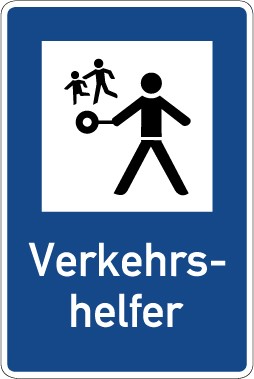 Verkehrzeichen Richtzeichen Verkehrshelfer · Zeichen 356  · MAGNETSCHILD