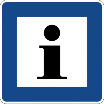 Aufkleber Richtzeichen Informationsstelle · Zeichen 365-61 | stark haftend - Verkehrszeichen STVO