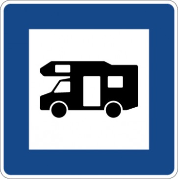 Verkehrsschild · Verkehrszeichen Richtzeichen Wohnmobilplatz · Zeichen 365-67 