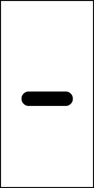 Magnetschild Sonderzeichen Bindestrich | schwarz · weiß