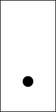 Magnetschild Sonderzeichen Punkt | schwarz · weiß