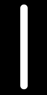 Magnetschild Sonderzeichen Pipe | weiß · schwarz