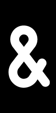 Schild Sonderzeichen Kaufmännisches Und | weiß · schwarz selbstklebend