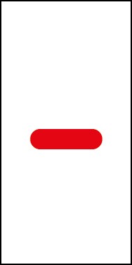 Magnetschild Sonderzeichen Bindestrich | rot · weiß