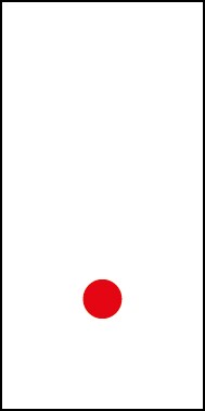 Magnetschild Sonderzeichen Punkt | rot · weiß