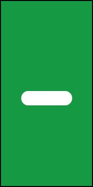 Schild Sonderzeichen Bindestrich | weiß · grün selbstklebend