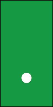 Aufkleber Sonderzeichen Punkt | weiß · grün | stark haftend