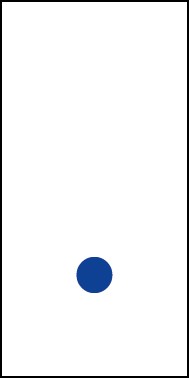 Schild Sonderzeichen Punkt | blau · weiß selbstklebend