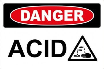 Aufkleber Acid With Picture · Danger · OSHA Arbeitsschutz