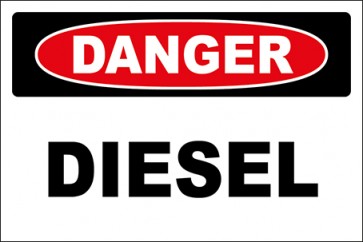 Aufkleber Diesel · Danger · OSHA Arbeitsschutz