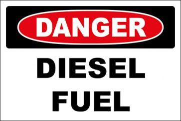 Hinweisschild Diesel Fuel · Danger | selbstklebend