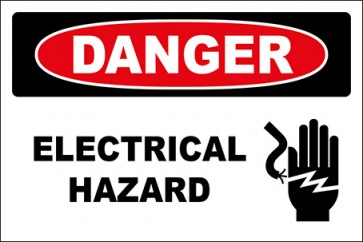 Aufkleber Electrical Hazard · Danger · OSHA Arbeitsschutz