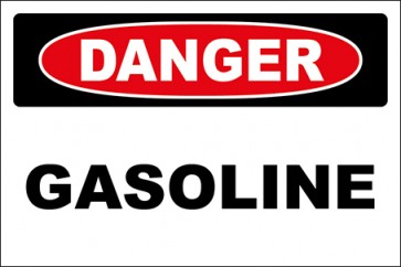 Aufkleber Gasoline · Danger · OSHA Arbeitsschutz
