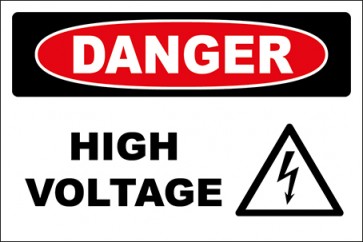 Aufkleber High Voltage · Danger | stark haftend