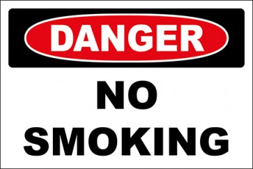 Aufkleber No Smoking · Danger | stark haftend
