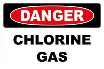 Magnetschild Chlorine Gas · Danger · OSHA Arbeitsschutz