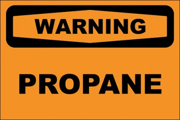 Hinweisschild Propane · Warning | selbstklebend