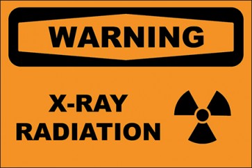 Hinweisschild X-Ray Radiation · Warning · OSHA Arbeitsschutz