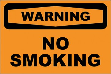 Aufkleber No Smoking · Warning | stark haftend