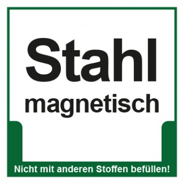 Magnetschild Mülltrennung Umweltschutz Stahl magnetisch