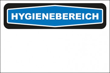 Hinweisschild Hygienebereich blanko · MAGNETSCHILD