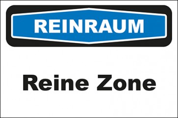 Hinweisschild Reinraum Reine Zone · MAGNETSCHILD