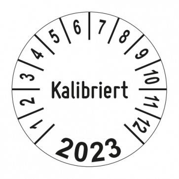 Jahresprüfplakette Kalibriert - Jahreszahl im Bogen_2