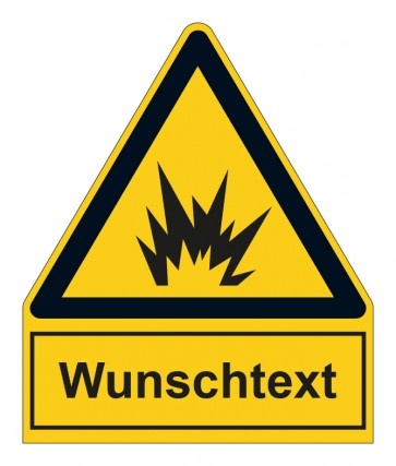 Aufkleber Warnzeichen mit Anhang · Warnung vor hoher Brandung oder hohen brechenden Wellen · ISO_7010_W065 · stark haftend