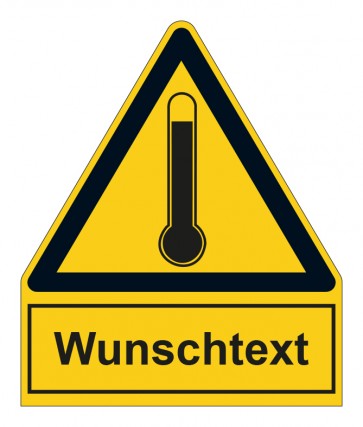 MAGNETSCHILD Warnzeichen mit Anhang · Warnung vor hohen Temperaturen