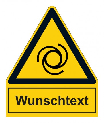 MAGNETSCHILD Warnzeichen mit Anhang · Warnung vor automatischem Anlauf · ISO_7010_W018