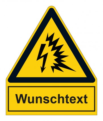 Schild Warnzeichen mit Anhang · Warnung vor Lichtbogen · ISO_7010_W042