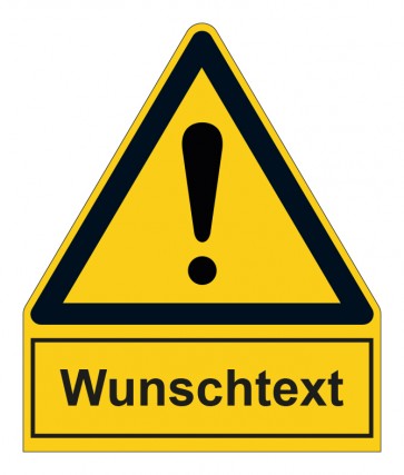 MAGNETSCHILD Warnzeichen mit Anhang · Allgemeines Warnzeichen