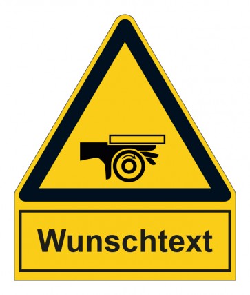 MAGNETSCHILD Warnzeichen mit Anhang · Warnung vor Handeinzug