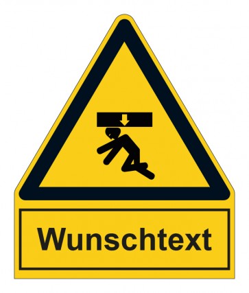 MAGNETSCHILD Warnzeichen mit Anhang · Geringe Deckenhöhe