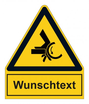 MAGNETSCHILD Warnzeichen mit Anhang · Warnung vor Einzugsgefahr