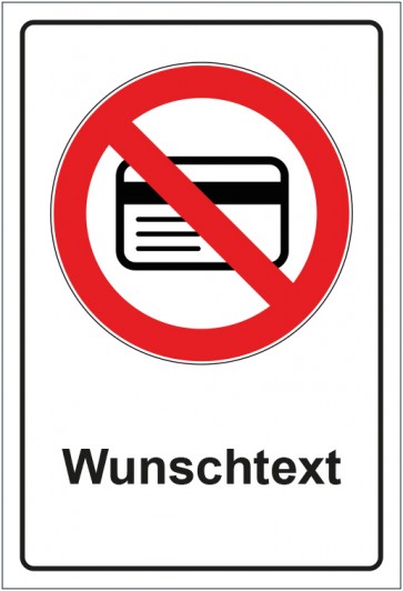 Schild Verbotszeichen Mitführen von magnetischen oder elektronischen Datenträgern verboten mit WUNSCHTEXT · selbstklebend