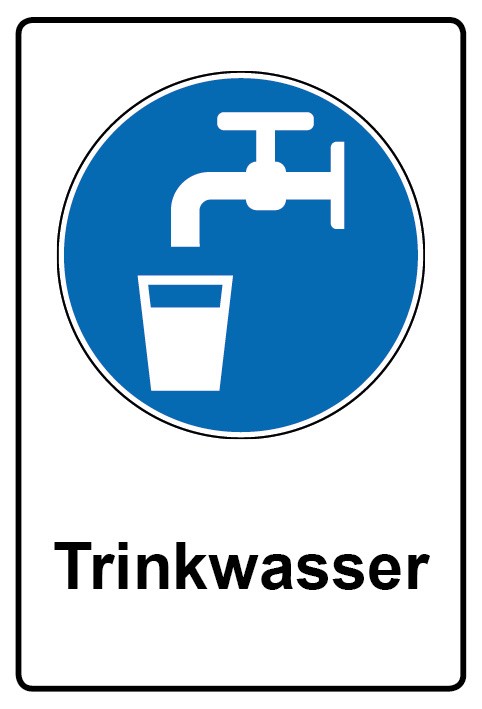 Schild Trinkwasser 10cm 21.0645 