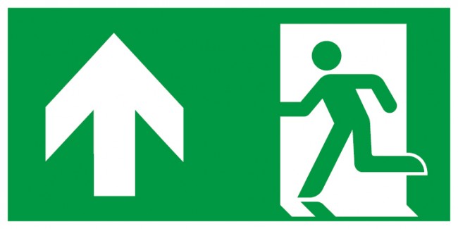 6 X Richtung Pfeile Grün Selbstklebende Sticker Sicherheit Zeichen 