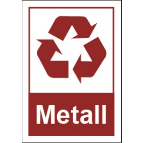Magnetschild Recycling Wertstoff Mülltrennung Metall