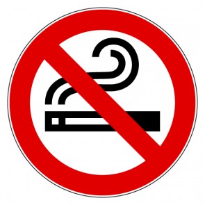Fußbodenaufkleber Verbotszeichen Rauchen verboten / Rauchverbot