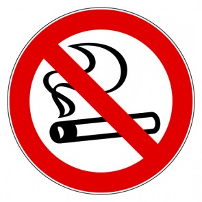Fußbodenaufkleber Verbotszeichen Rauchen verboten