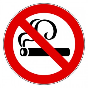 Fußbodenaufkleber Verbotszeichen Rauchen verboten