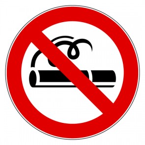Aufkleber Verbotszeichen Rauchen verboten / Rauchverbot