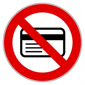Verbotszeichen Mitführen von magnetischen oder elektronischen Datenträgern verboten · MAGNETSCHILD