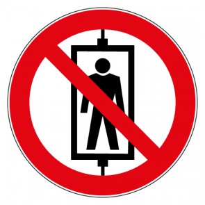 Aufkleber Verbotszeichen Personenbeförderung verboten