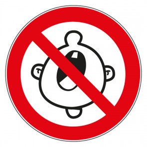 Verbotszeichen Ruhe bitte Schreien Lärmen verboten · MAGNETSCHILD