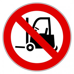 Aufkleber Verbotszeichen Für Flurförderfahrzeuge verboten