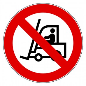 Aufkleber Verbotszeichen Für Flurförderfahrzeuge verboten