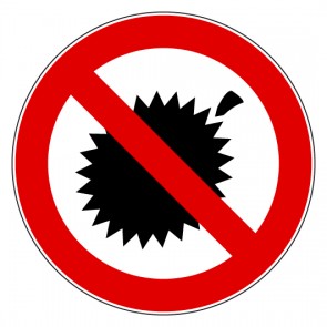 Verbotszeichen Durians verboten · MAGNETSCHILD
